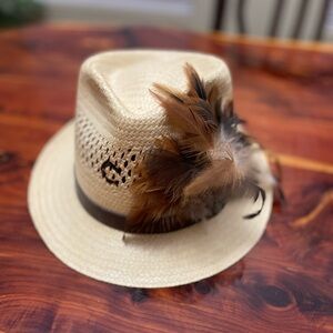 Charley 1 Horse Fedora with feathers